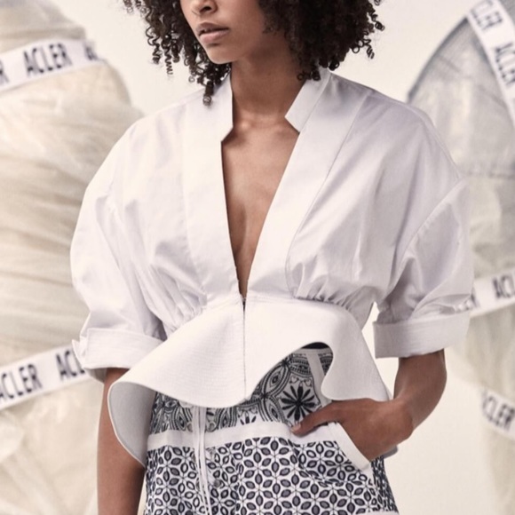 Acler Tops - NWT Acler Kestral Shirt in white size 2